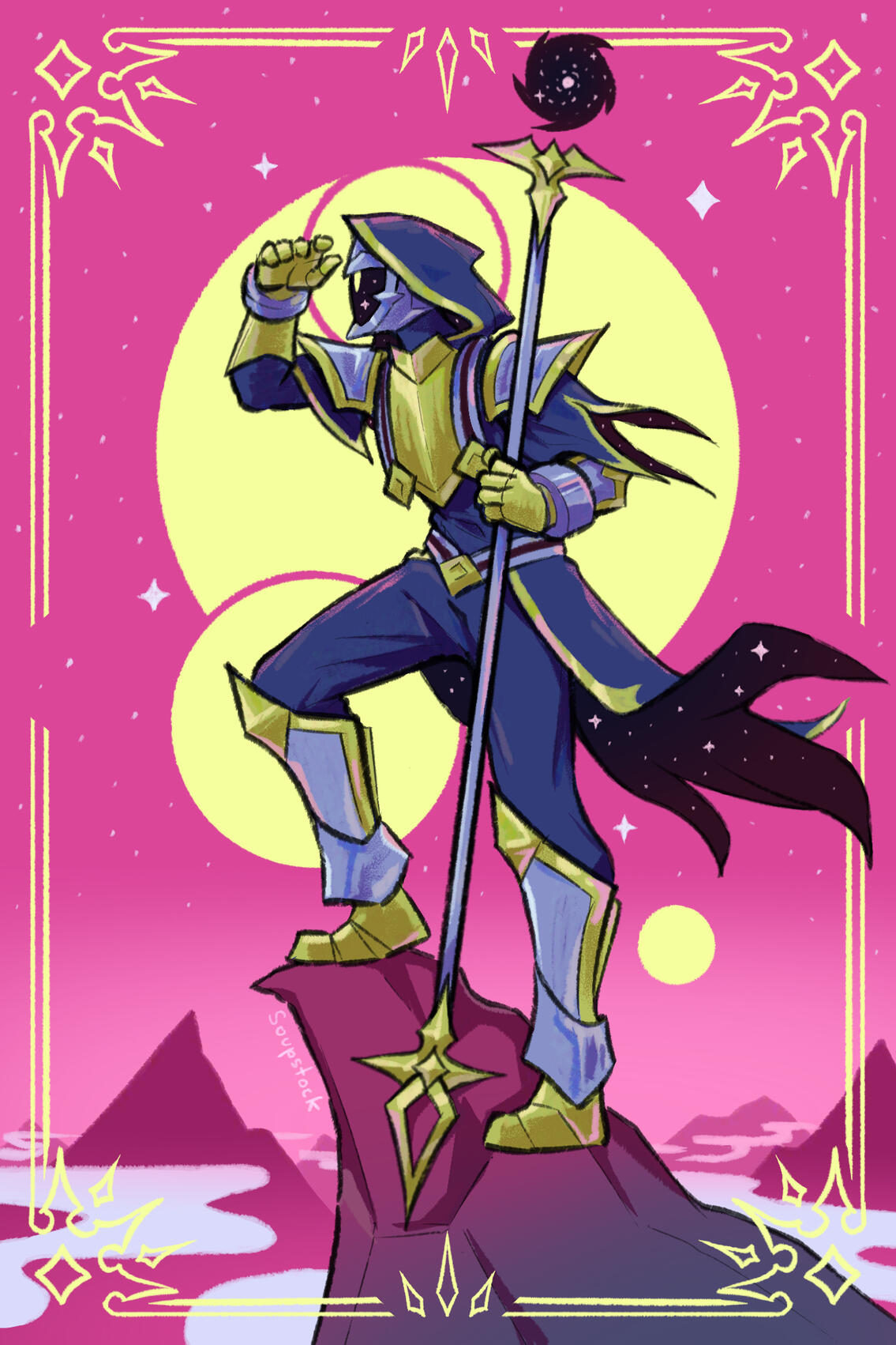 Illustration made for business card.