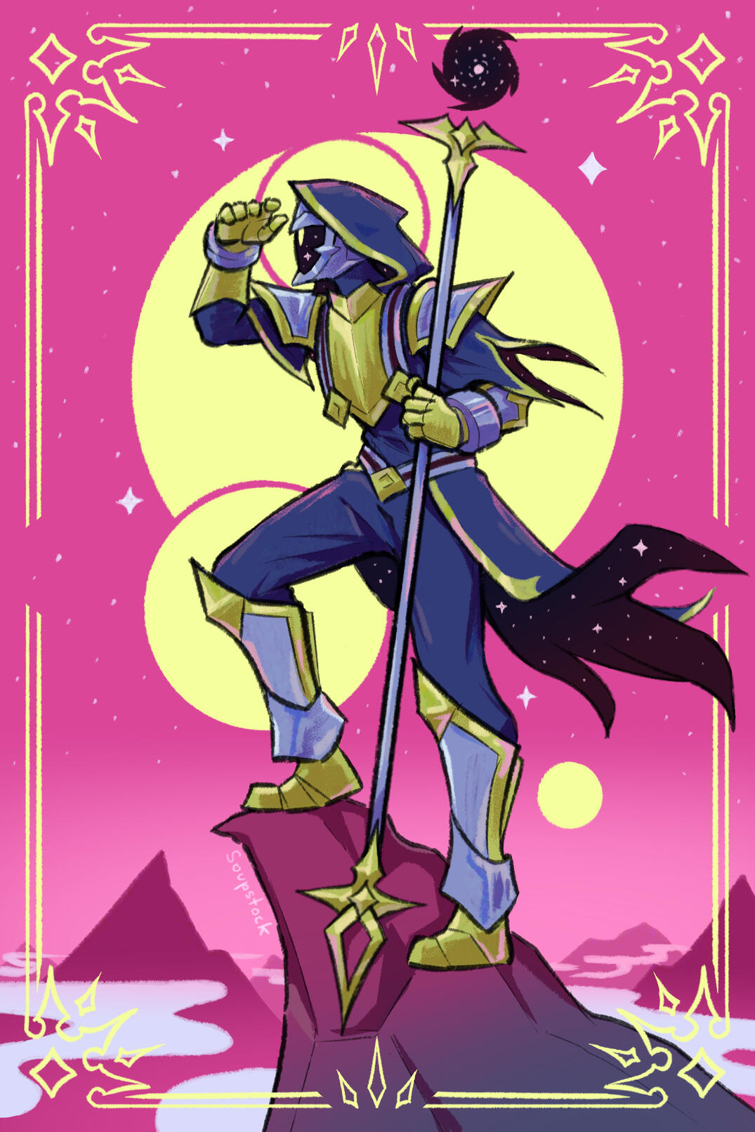 Illustration made for business card.